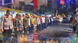 Sasar Titik Rawan Gangguan Kamtibmas, Babinsa Koramil 01/Taman Sari Bersama Tiga Pilar Apel dan Patroli Cipkon Tengah Malam
