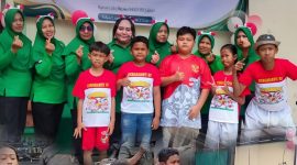 Merah Putih Berkibar, Semangat Ketua Persit KCK Ranting 2 Koramil 01/Taman Sari Bersama Pengurus dan Anak-anak Warnai Perlombaan HUT ke-81 RI Penuh Keceriaan