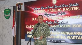 Sertijab Pejabat Staf Korem 052/Wijayakrama, Danrem Tekankan Profesionalisme dan Loyalitas Pengabdian