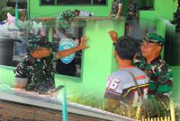 Progress 75 Persen, Danramil 01/Taman Sari Mayor Inf Manatap Rajagukguk Cek Langsung Pembangunan Pos Kolaborasi TNI, Wanra, Mitra Jaya dan Ojek Online