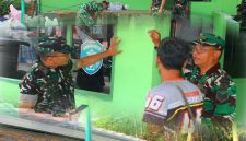 Progress 75 Persen, Danramil 01/Taman Sari Mayor Inf Manatap Rajagukguk Cek Langsung Pembangunan Pos Kolaborasi TNI, Wanra, Mitra Jaya dan Ojek Online