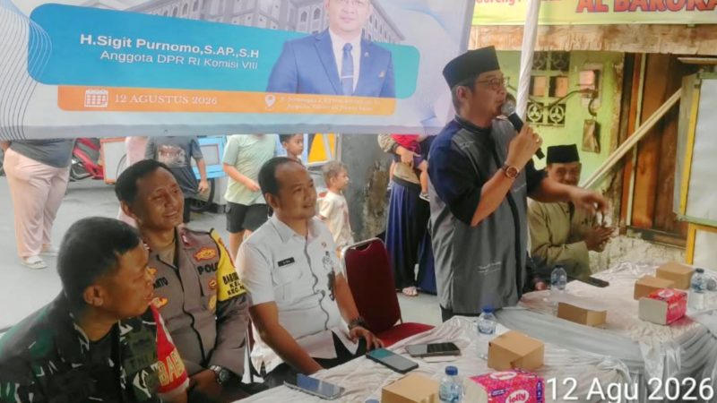 Babinsa Koramil 03/GP Serda Kamit dan Tiga Pilar Kota Bambu Utara Hadiri Giat Aspirasi Pendidikan Islam dan Bantuan Sosial dalam Forum Bersama DPR RI