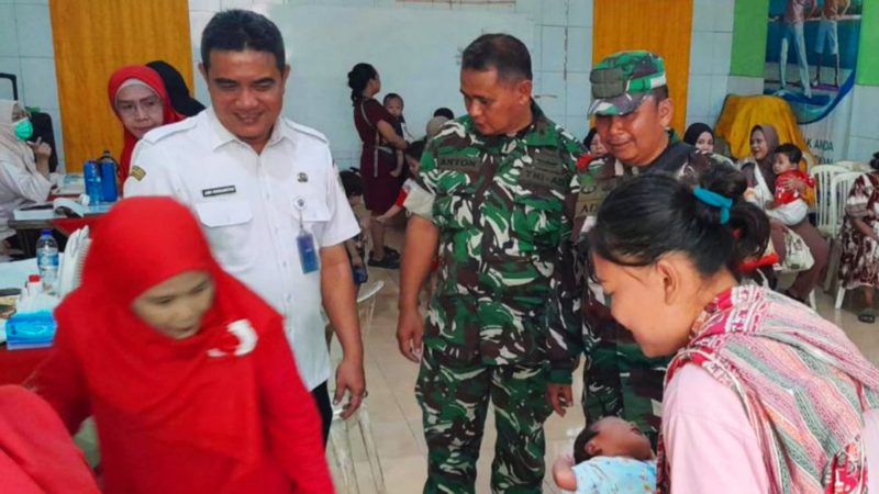 Bakti Kesehatan Koramil 03/GP, Perkuat Kepedulian TNI terhadap Tumbuh Kembang Balita di Grogol