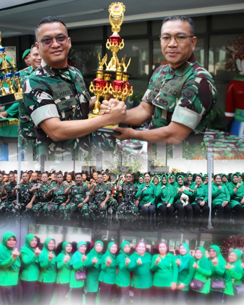 Sambut HUT Kemerdekaan RI ke-81, Danramil 01/Taman Sari Terima Penghargaan Koramil Terbaik dari Dandim 0503/Jakarta Barat