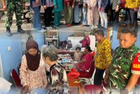 Koramil 03/GP Gelar Bhakti Sosial Kesehatan, Layani Pemeriksaan Warga dan Balita di Grogol