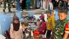 Koramil 03/GP Gelar Bhakti Sosial Kesehatan, Layani Pemeriksaan Warga dan Balita di Grogol