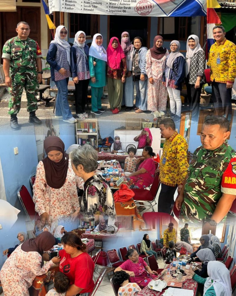 Koramil 03/GP Gelar Bhakti Sosial Kesehatan, Layani Pemeriksaan Warga dan Balita di Grogol