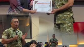 Bentuk Karakter Calon Pemimpin Masa Depan Yang Cinta Tanah Air, Tangguh, Adaptif dan Solutif, Danramil 01/Taman Sari Mayor Inf Manatap Rajagukguk, S.E., S.H., M.H., M.M., Berikan Pembekalan Wawasan Kebangsaan dan Bela Negara kepada Mahasiswa Baru Podomoro University