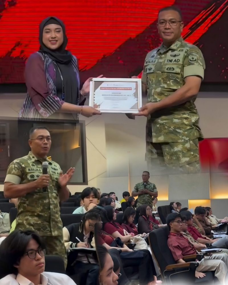 Bentuk Karakter Calon Pemimpin Masa Depan Yang Cinta Tanah Air, Tangguh, Adaptif dan Solutif, Danramil 01/Taman Sari Mayor Inf Manatap Rajagukguk, S.E., S.H., M.H., M.M., Berikan Pembekalan Wawasan Kebangsaan dan Bela Negara kepada Mahasiswa Baru Podomoro University