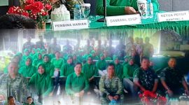 Jam Komandan dan Pertemuan Persit, Koramil 03/GP Perkuat Soliditas Keluarga Besar TNI