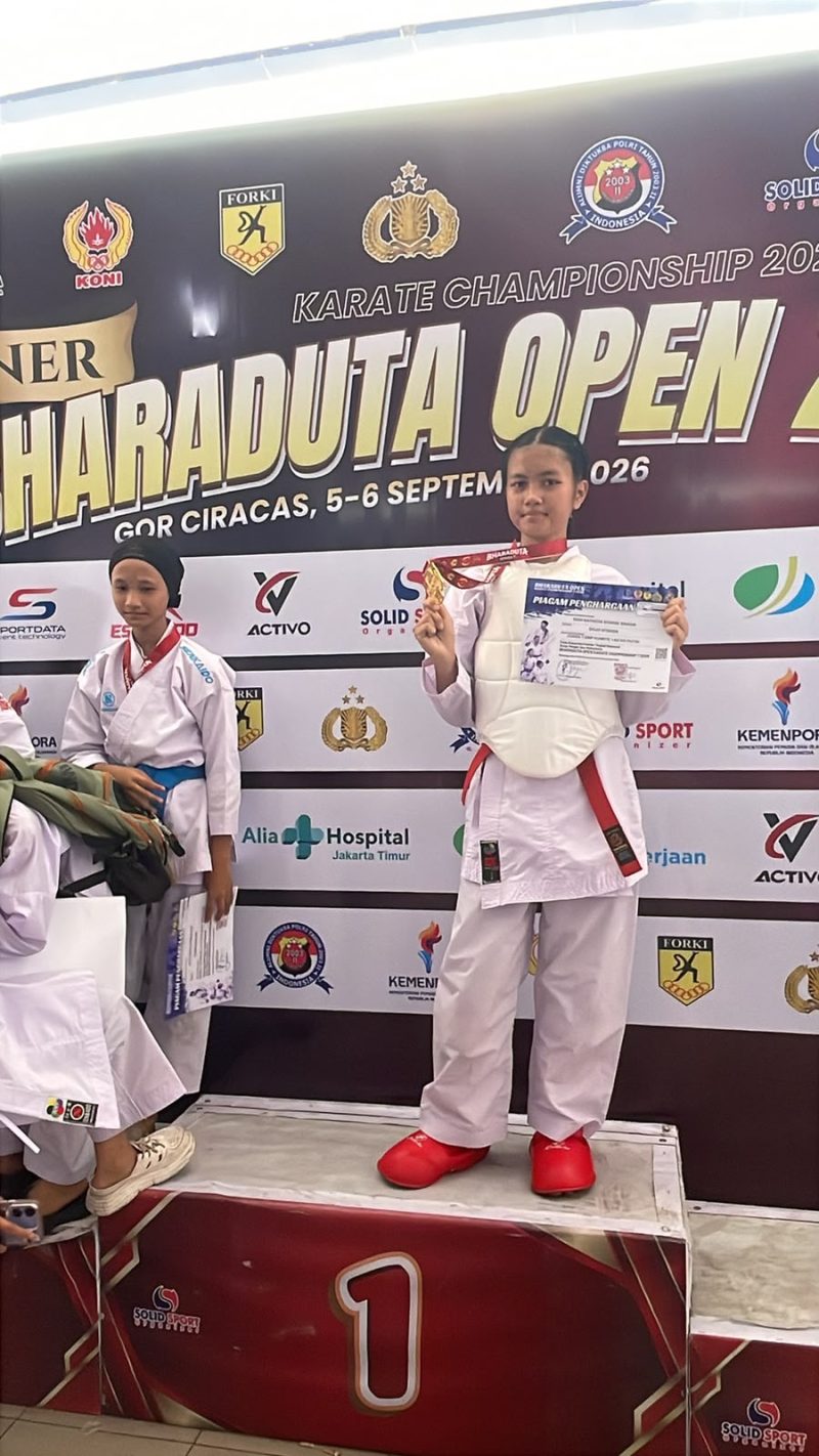 Fani Natasya Divana Sinaga, Putri dari Babinsa Koramil 02/Pondok Gede Sabet Medali Emas Bharaduta Open Championship Series 7 Tahun 2026