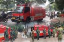 Minimalisir Dampak Abu Vulkanik, Koramil 03/GP Laksanakan Penyiraman Jalan dan Sekolah