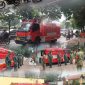 Minimalisir Dampak Abu Vulkanik, Koramil 03/GP Laksanakan Penyiraman Jalan dan Sekolah