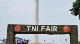 Ketua Persit KCK Ranting 4 Koramil 03/GP dan Pengurus Hadiri Kegiatan Fun Walk Panglima TNI dan TNI Fair 2026