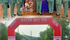 Personel dan Pengurus Persit KCK Ranting 4 Koramil 03/GP Hadiri Bazaar HUT TNI 2026