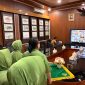 Pengurus Persit KCK Ranting 4 Koramil 03/GP Seksi Ekonomi Ny. Umi Andri Ikuti Zoom Meeting Pelatihan Administrasi Keuangan