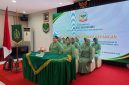 Ketua Seksi Ekonomi Ny. Yenny Manatap Rajagukguk dan Anggota Persit KCK Cabang XVII Kodim 0503/JB Ikuti Zoom Meeting Pelatihan Administrasi Keuangan