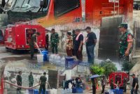 Bakti TNI AD Salurkan Bantuan Air Bersih kepada Warga Terdampak Kekeringan di Wilayah Koramil 01/Taman Sari