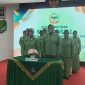 Pengurus Seksi Sosial Persit KCK Ranting 4 Koramil 03/GP Ikuti Zoom Meeting Bersama Persit KCK Cabang XVII Kodim 0503/JB