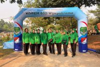 Ketua Persit KCK Ranting 2 Koramil 01/Taman Sari Beserta Pengurus dan Anggota Ikuti Olahraga Bersama Korem 052/Wkr di NICE PIK 2