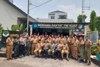 Kejutan HUT ke-81 TNI, Dua Kapolsek dan Dua Camat Serbu Danramil 03/GP Mayor Kav Tri Atmojo