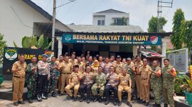 Kejutan HUT ke-81 TNI, Dua Kapolsek dan Dua Camat Serbu Danramil 03/GP Mayor Kav Tri Atmojo