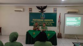 Pererat Silaturahmi dan Soliditas, Persit KCK Ranting 2 Koramil 01/Taman Sari Gelar Pertemuan Anggota