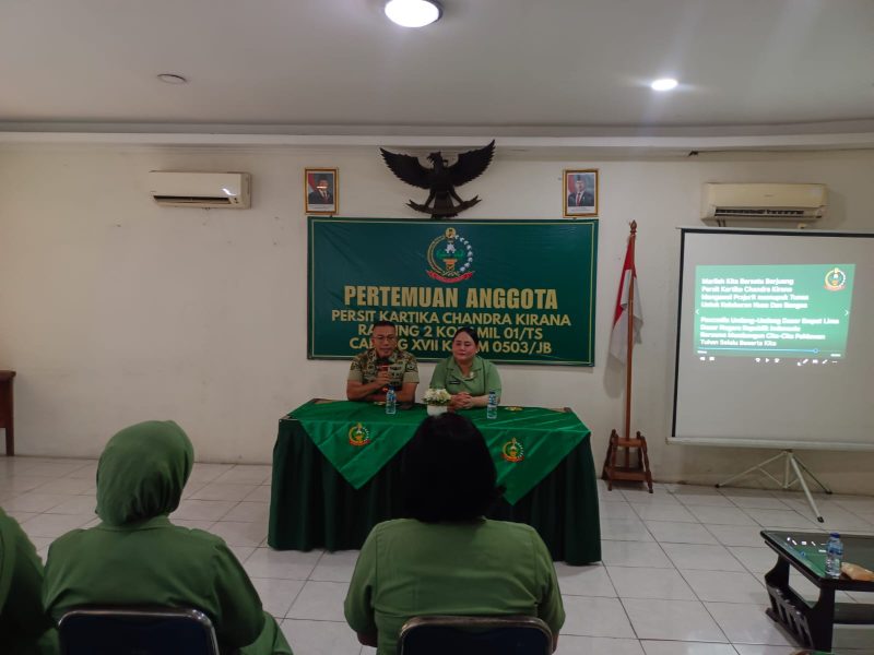 Pererat Silaturahmi dan Soliditas, Persit KCK Ranting 2 Koramil 01/Taman Sari Gelar Pertemuan Anggota