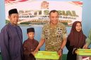 HUT Ke-28 Korem 052/Wkr, TNI Hadir Berbagi Asa dan Kebahagiaan Bersama Anak Yayasan Pondok Pesantren Yatim-Dhuafa Bahrul Ulum