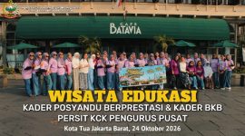 Ketua Persit KCK Ranting 2 Koramil 01/Taman Sari Dampingi Ketua Persit KCK Cabang XVII Kodim 0503/JB Giat Wisata Edukasi Kader Posyandu Berprestasi dan Kader BKB Persit KCK Pengurus Pusat Tahun 2026